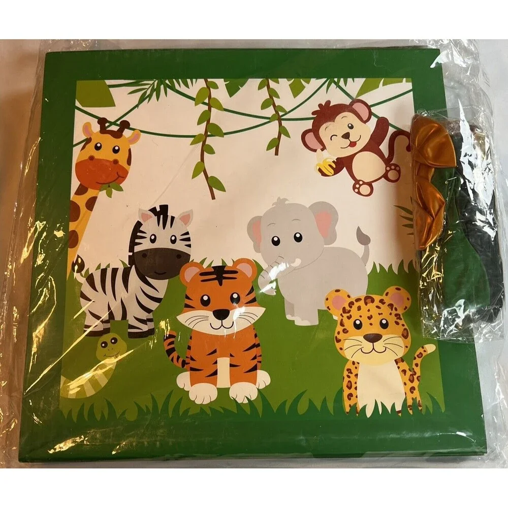 Bessmoso Jungle Baby Shower Blocks - 4‎ And Latex Balloons